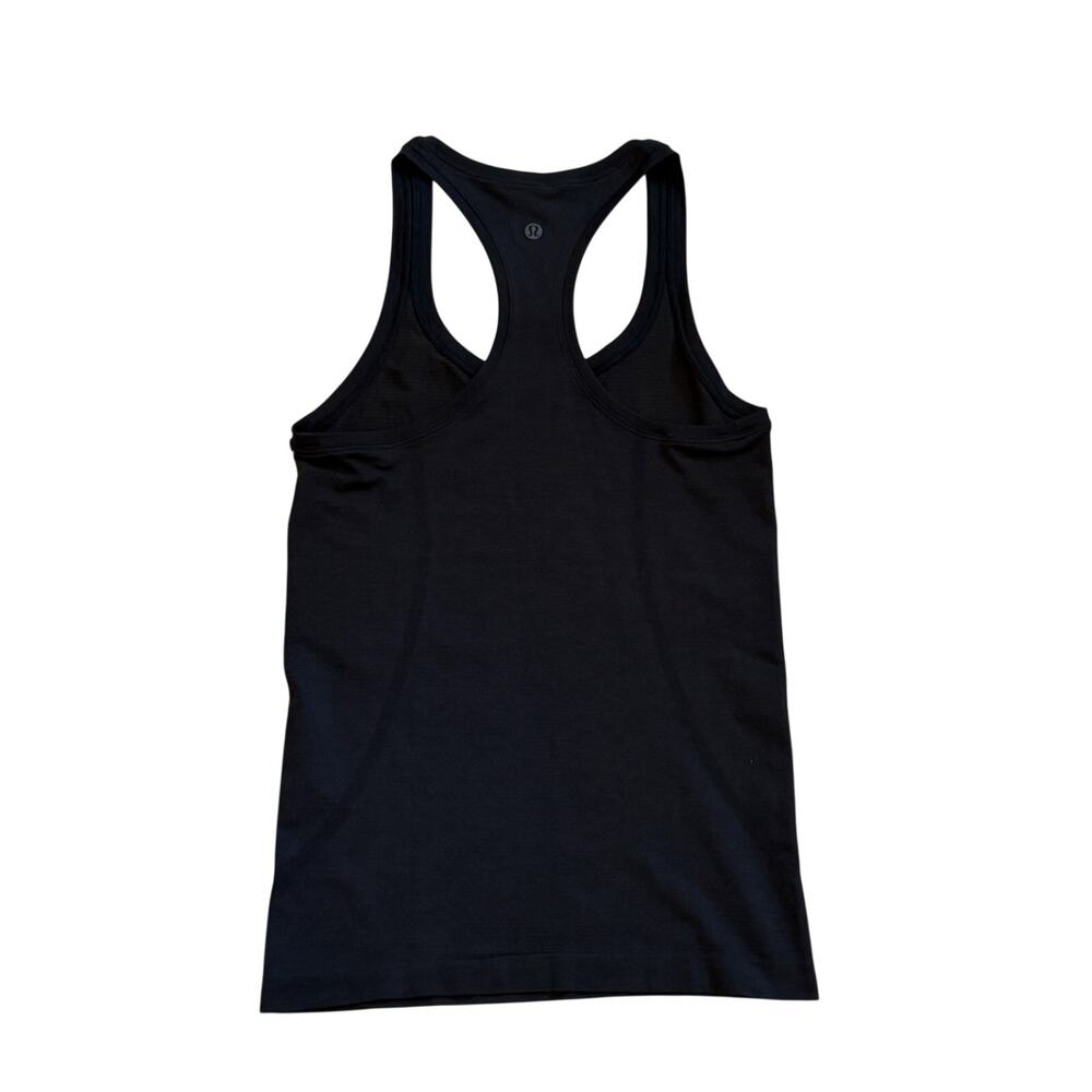 Lululemon Swiftly Tech 2.0 Tank Top Womens Sz 4 Slim Hip Length Black Racerback